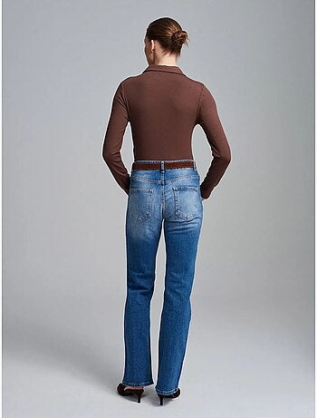 Jean droit à taille basse dilvin
