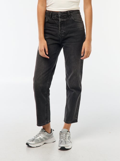 Jean droit à taille haute - Kiabi