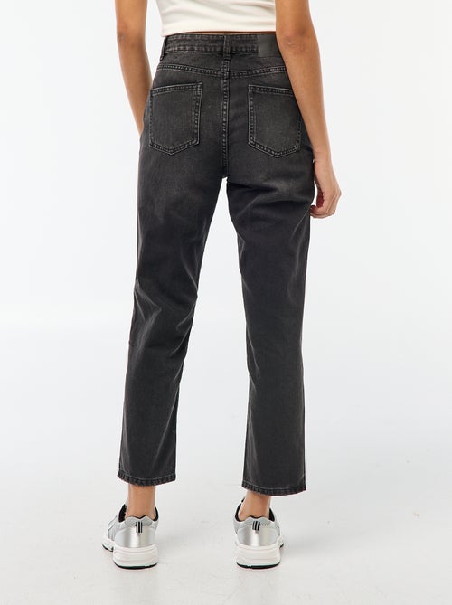 Jean droit à taille haute - Kiabi