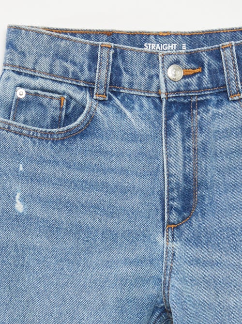 Jean droit à taille haute - Kiabi