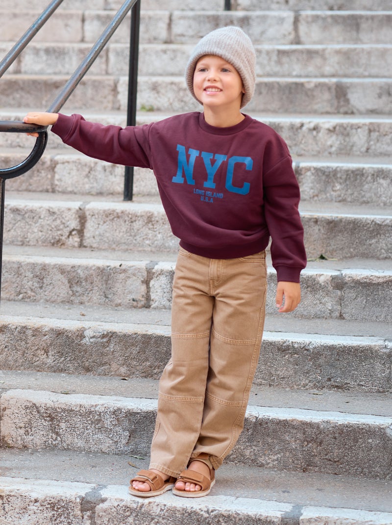 Jean droit Beige - Kiabi