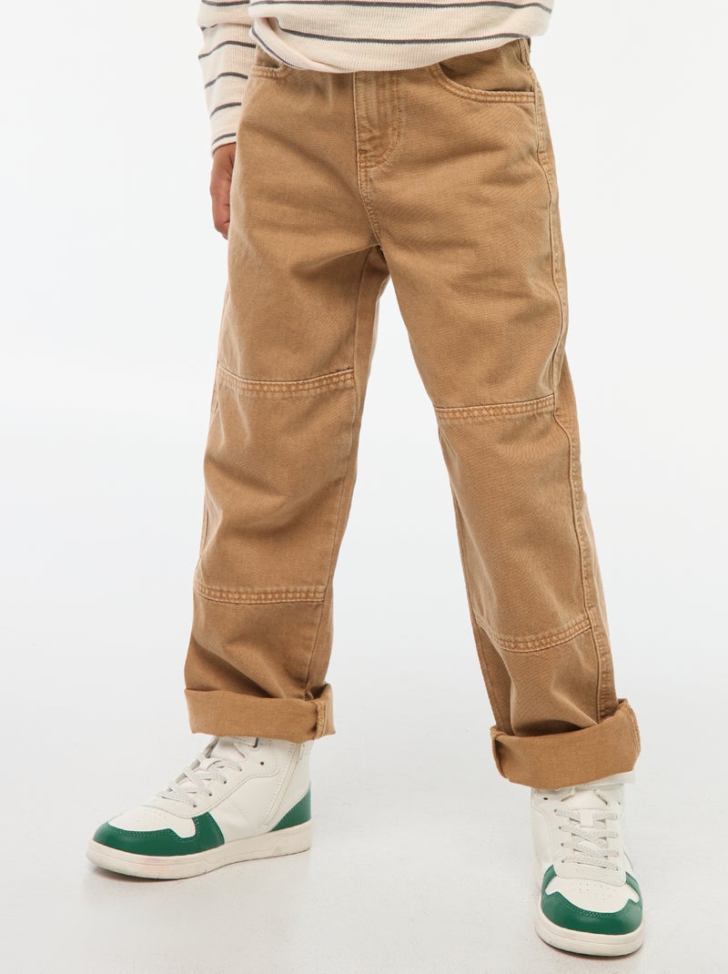 Jean droit Beige - Kiabi