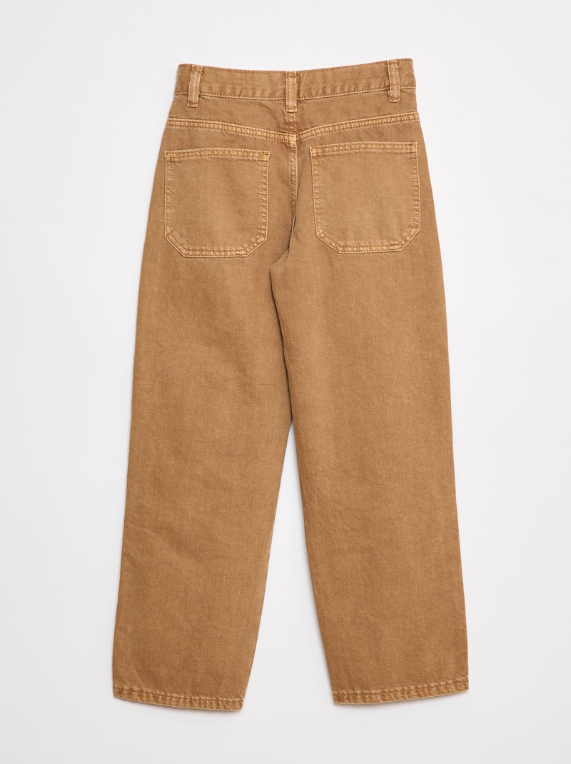 Jean droit Beige - Kiabi