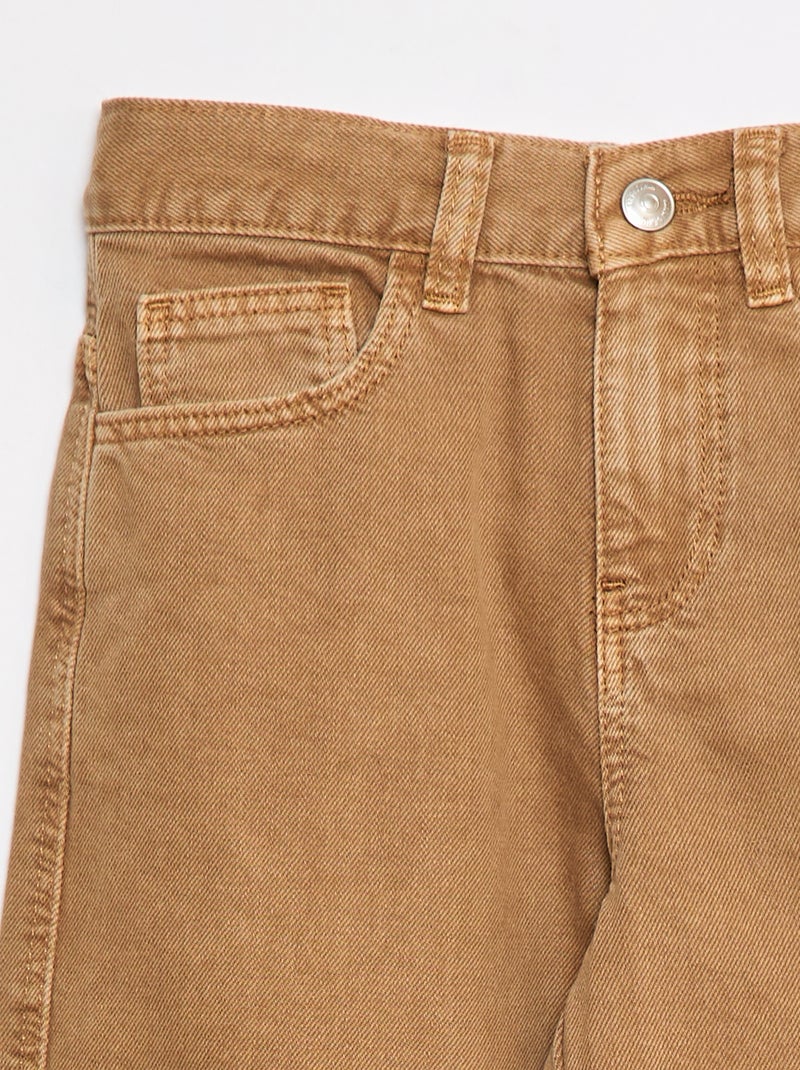 Jean droit Beige - Kiabi