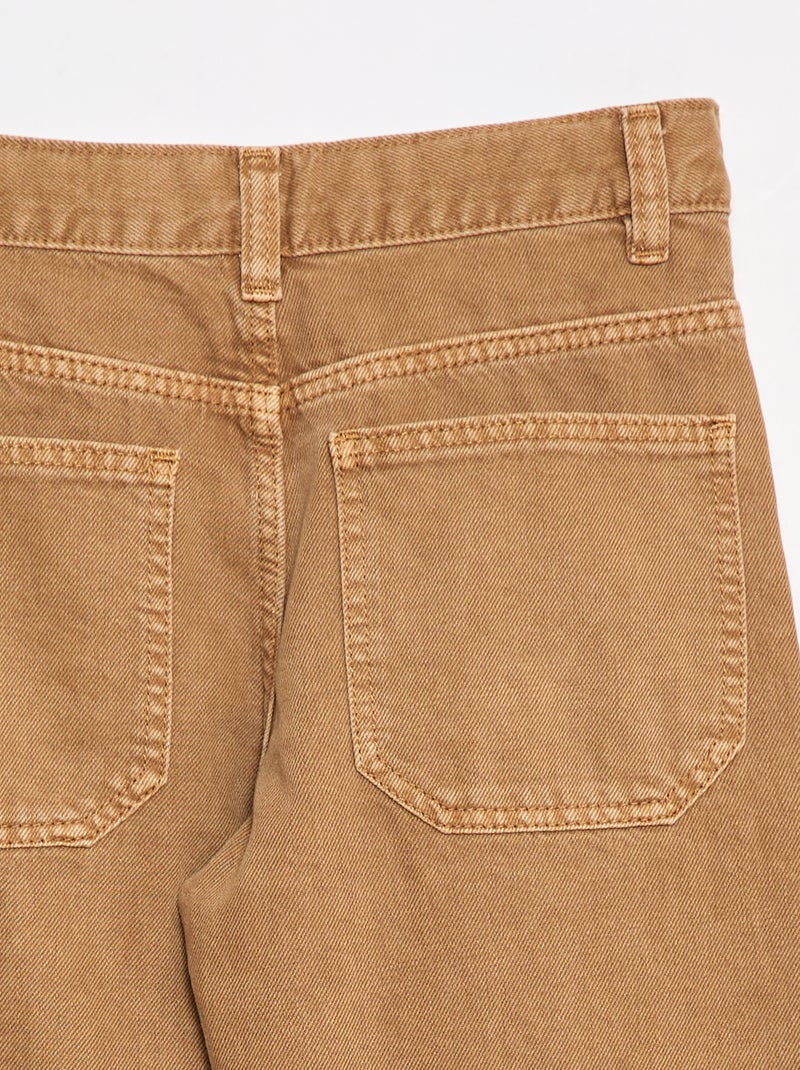 Jean droit Beige - Kiabi