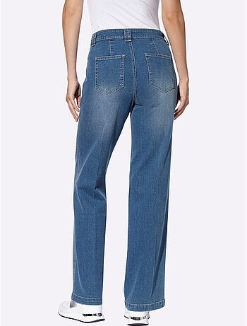 Jean Droit Coupe Tendance Et Large - Taille Standard - Helline