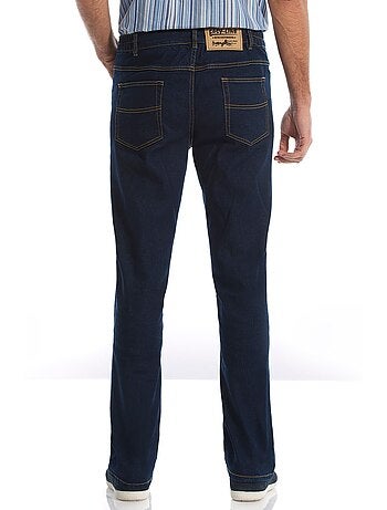 Jean droit extensible à taille élastiqué
