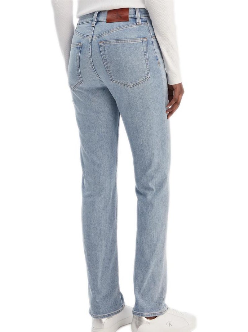 Jean Droit Femme Calvin Klein Jeans Bleu - Kiabi