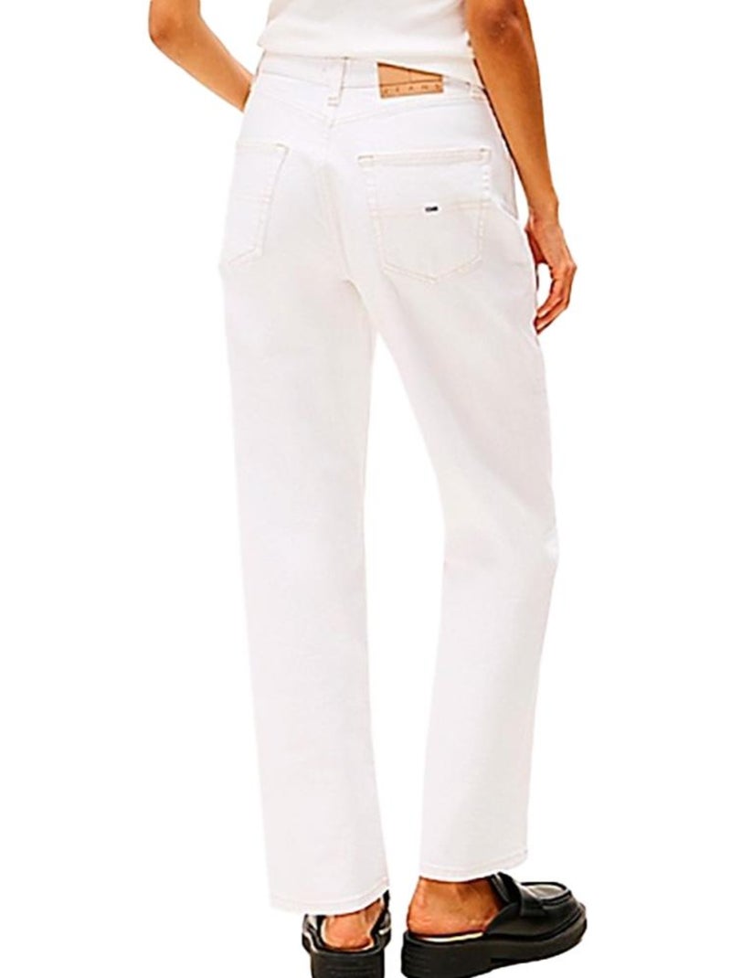 Jean Droit Femme Tommy Hilfiger Blanc - Kiabi