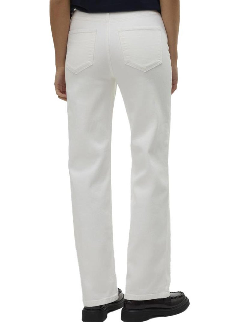Jean Droit Femme Vero Moda Blanc - Kiabi