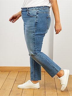 Jean droit finition à cru - Kiabi