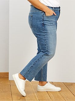 Jean droit finition à cru - Kiabi