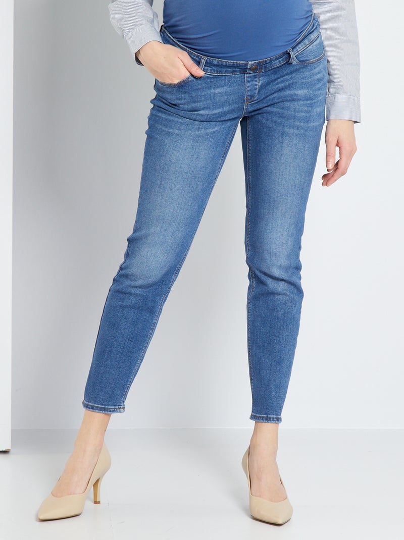 Jean droit grossesse L30 triple stone - Kiabi