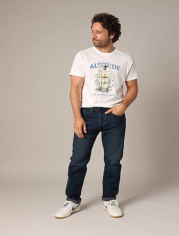 Jean droit homme effet délavé 'Deeluxe'