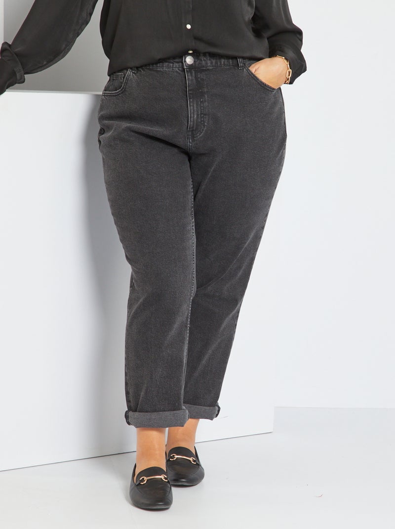 Jean droit L32 noir - Kiabi