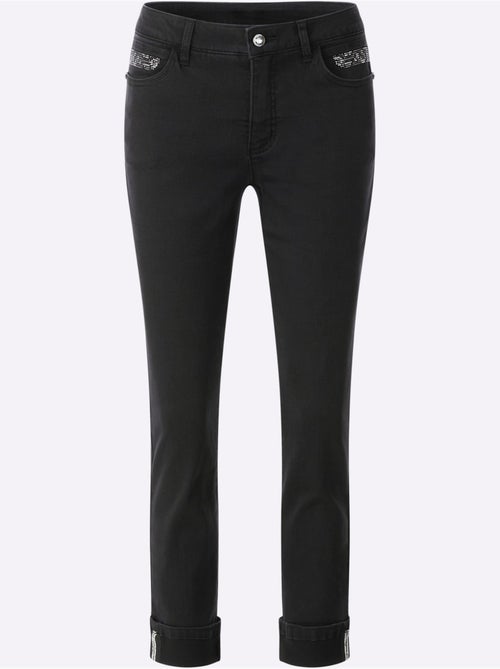Jean Droit Mélange Coton Et Lyocell De Qualité - Taille Courte - Helline - Kiabi Jean Droit Mélange Coton Et Lyocell De Qualité - Taille Courte - Helline - Kiabi