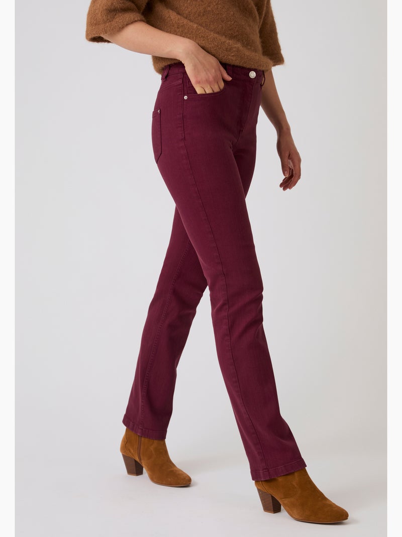 Jean droit Perfect Fit by Damart - Damart Rouge - Kiabi