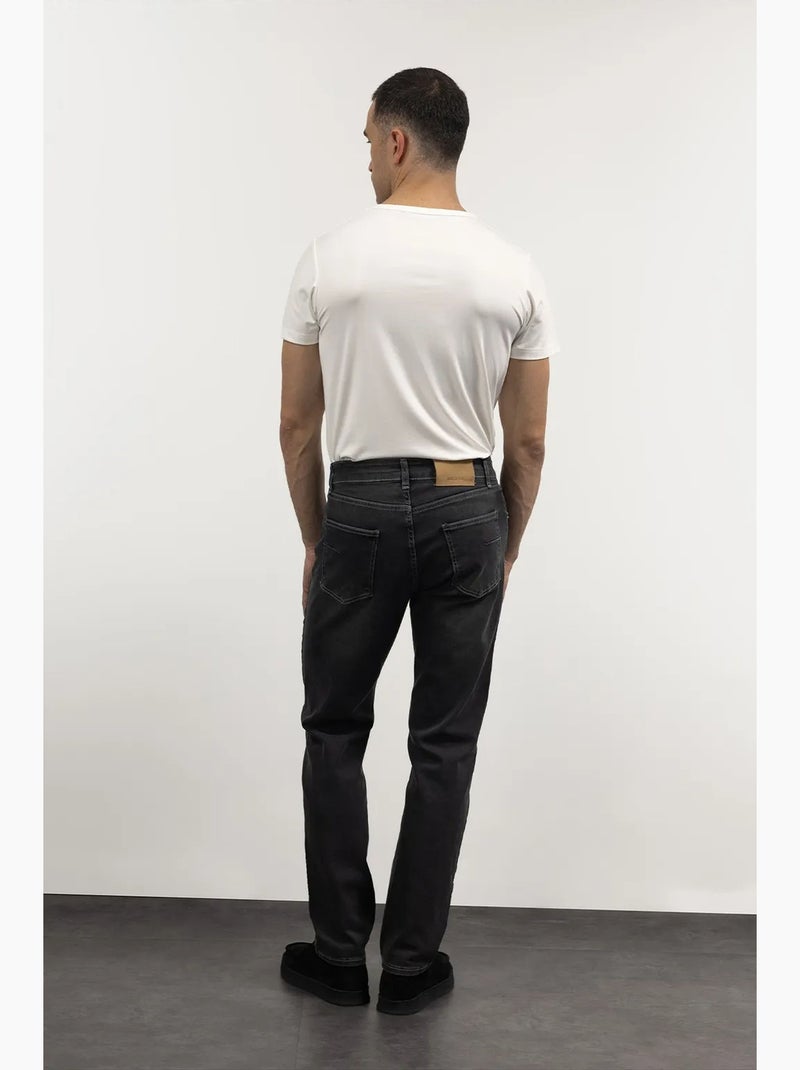 Jean droit pour homme giesto Noir - Kiabi