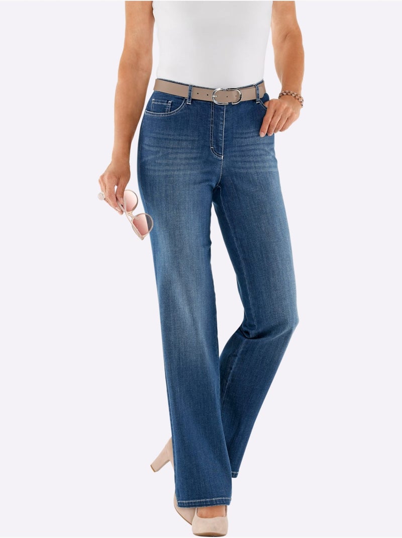 Jean Droit Qualité Coton - Taille Courte - Witt Bleu jean - Kiabi
