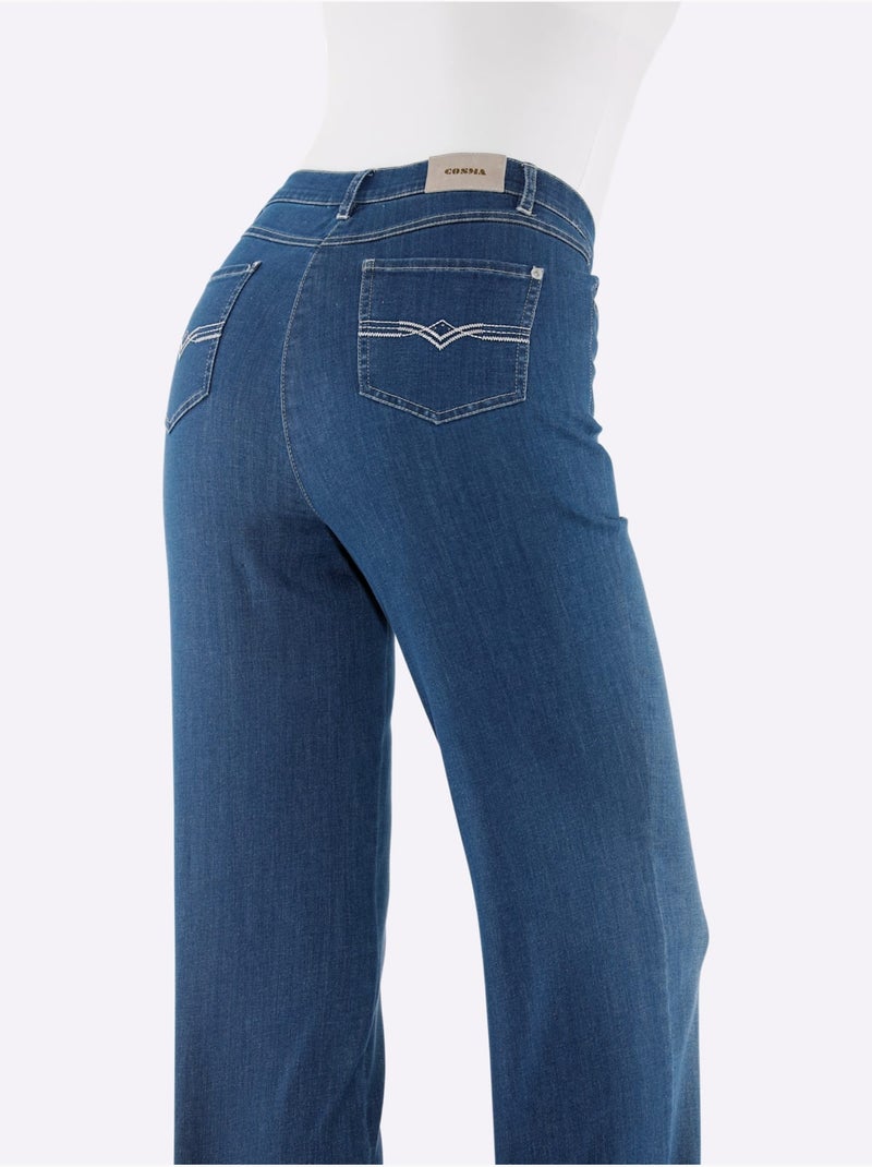 Jean Droit Qualité Coton - Taille Standard - Witt Bleu jean - Kiabi