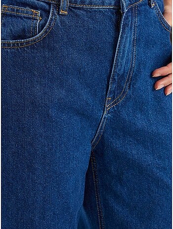 Jean droit taille haute