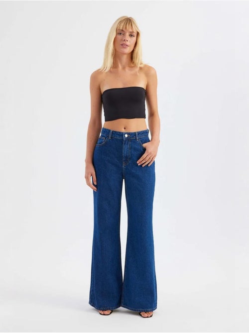 Jean droit taille haute - Kiabi Jean droit taille haute - Kiabi