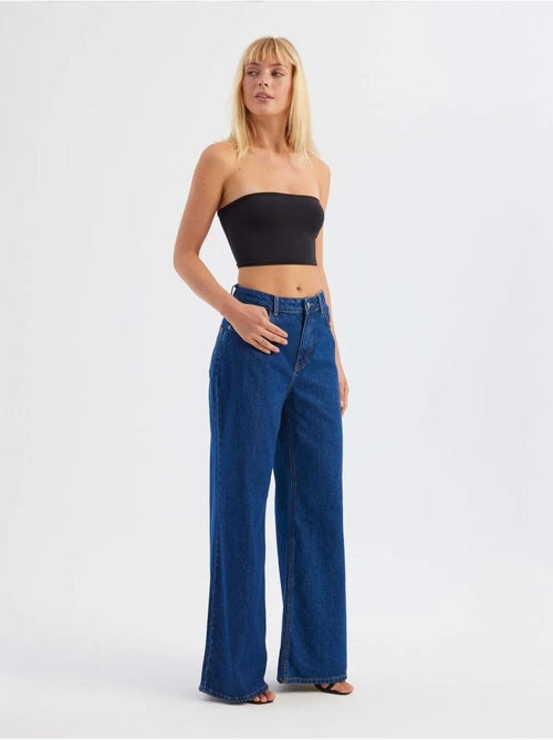 Jean droit taille haute - Kiabi Jean droit taille haute - Kiabi