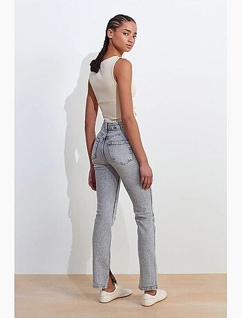 Jean droit taille haute dilvin