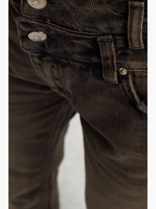 Jean droit taille haute en denim de coton dilvin - Kiabi Jean droit taille haute en denim de coton dilvin - Kiabi