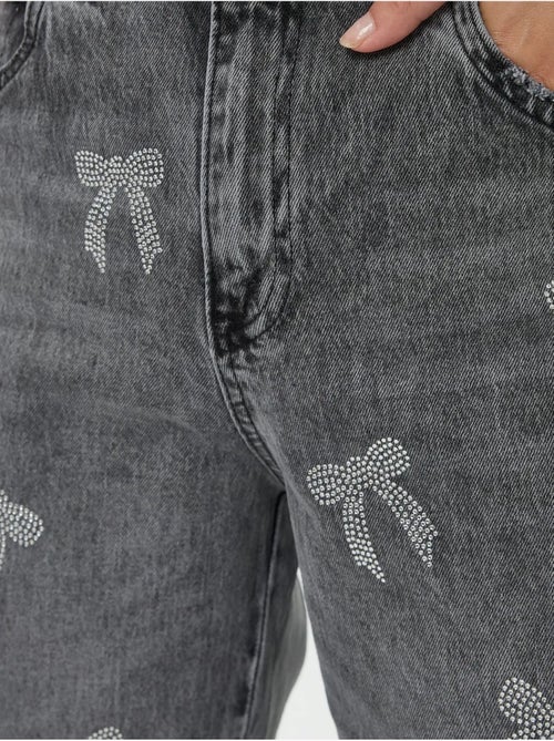 Jean droit taille haute - Kiabi