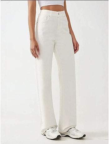 Jean droit taille haute hiccup