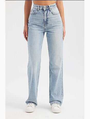 Jean droit taille haute hiccup