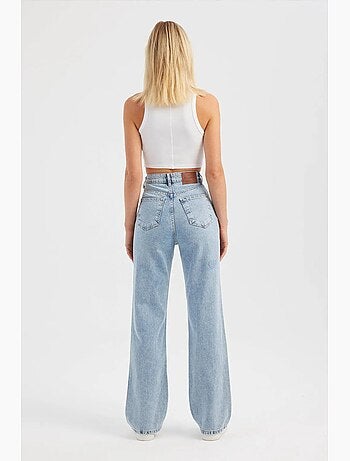Jean droit taille haute hiccup