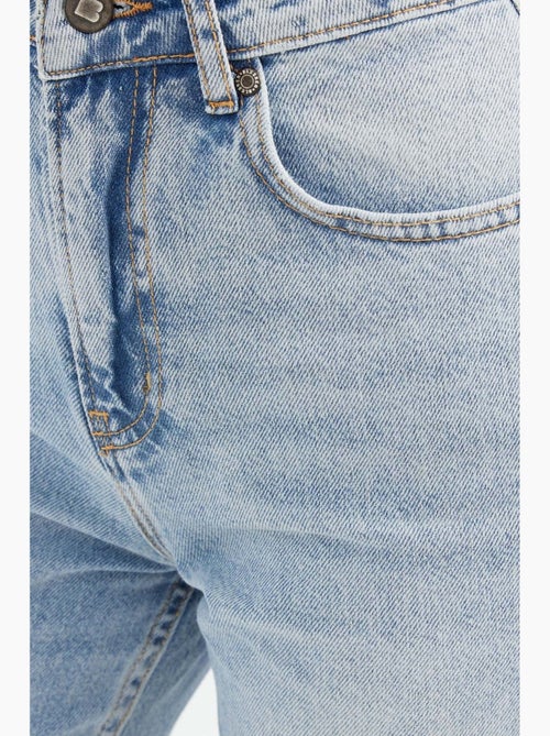 Jean droit taille haute hiccup - Kiabi