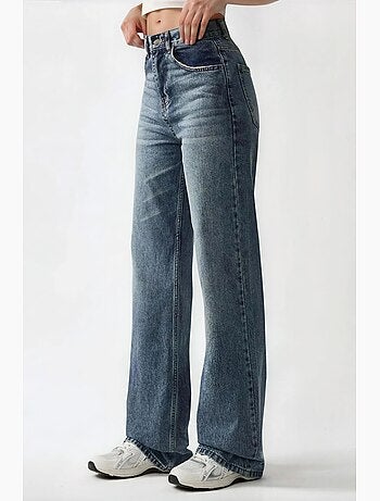 Jean droit taille haute hiccup