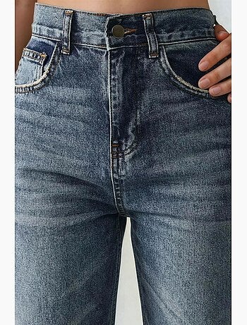 Jean droit taille haute hiccup