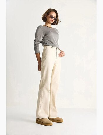 Jean droit taille haute lucci