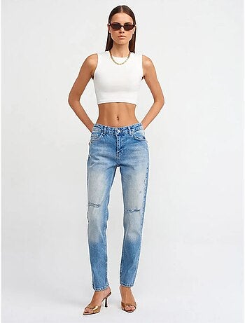 Jean droit taille mi-haute dilvin