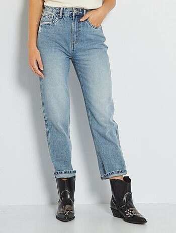 T 40 Jeans droits Kiabi Femme Femme Vêtements Kiabi Femme Jeans Kiabi Femme Jeans droits Kiabi Femme Jeans droit KIABI W30 bleu 