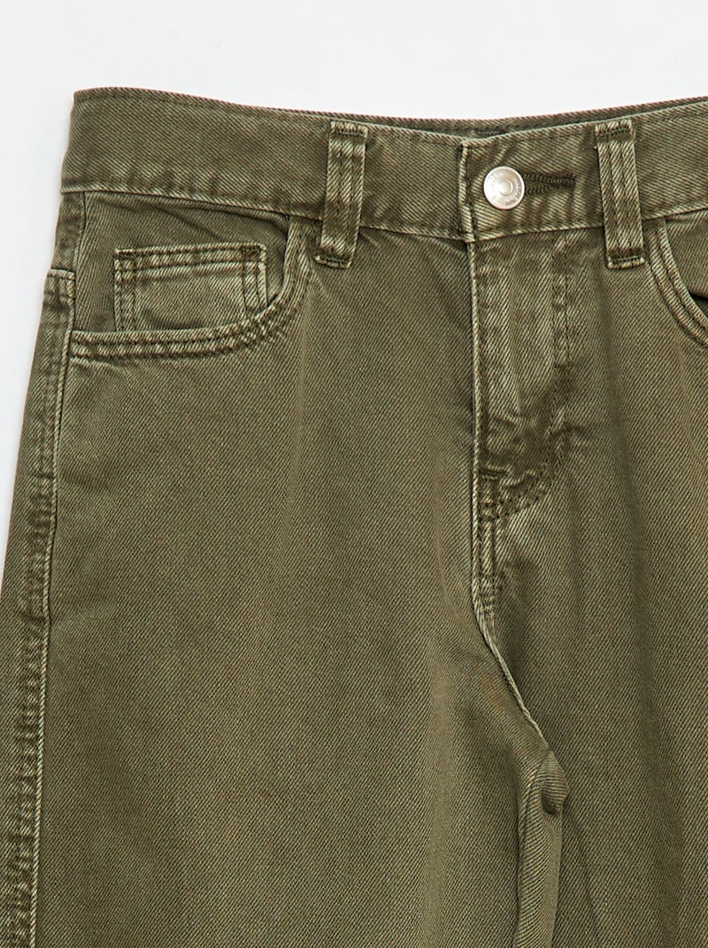 Jean Droit Homme Rocawear Vert Olive - Denim Brut - Taille W36 - 100% Coton