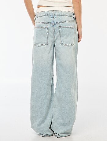 Jean effet caleçon baggy