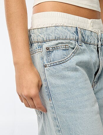 Jean effet caleçon baggy