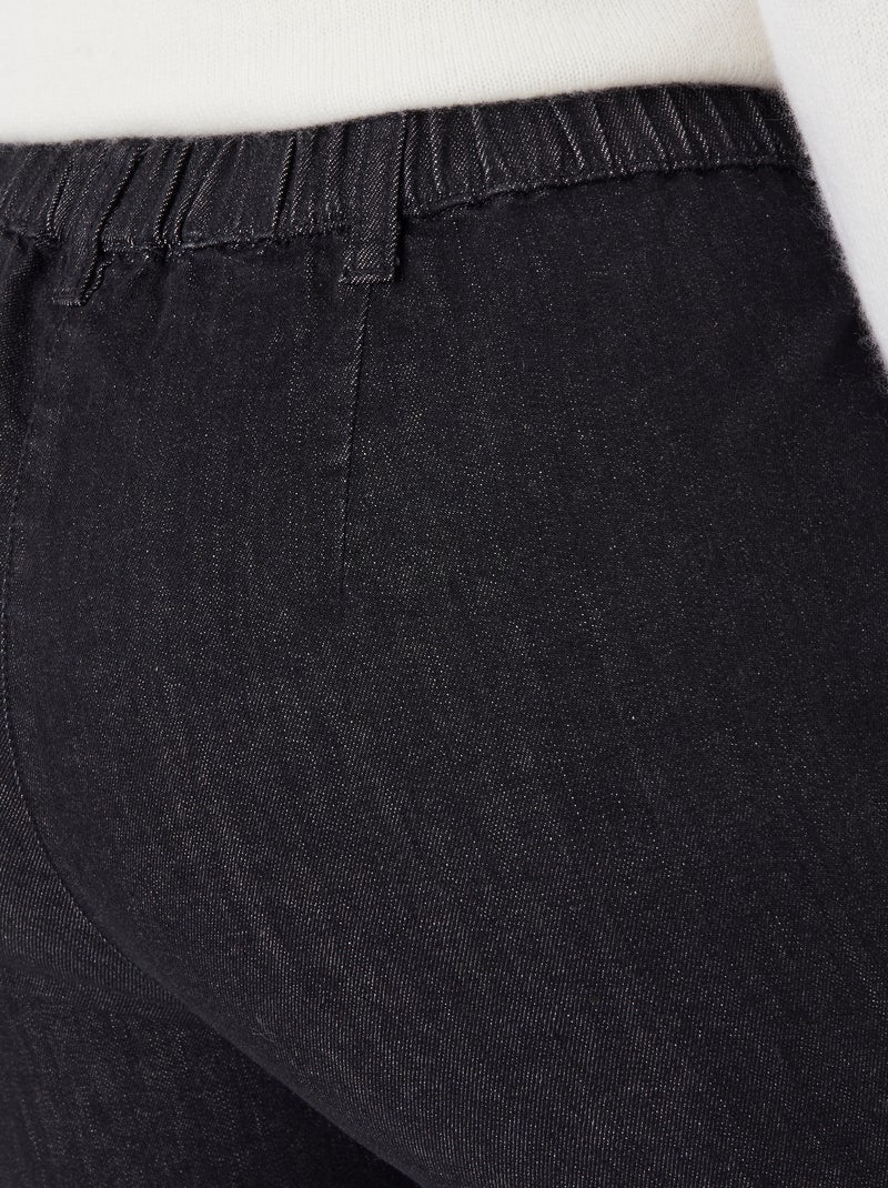 Jean effet ventre plat, 3 statures - Damart Noir - Kiabi
