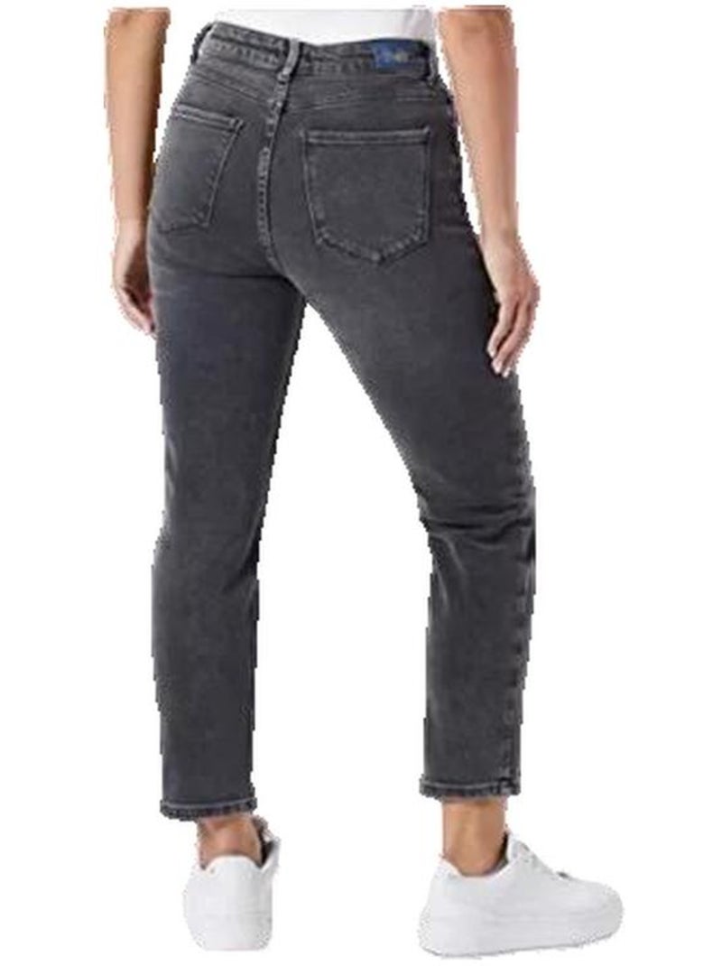 Jean Emily Stretch High-Waist 99% coton 1% élasthanne Only Gris foncé - Kiabi