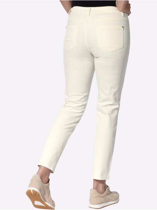 Jean empiècement devant et au dos - taille standard - helline - Kiabi