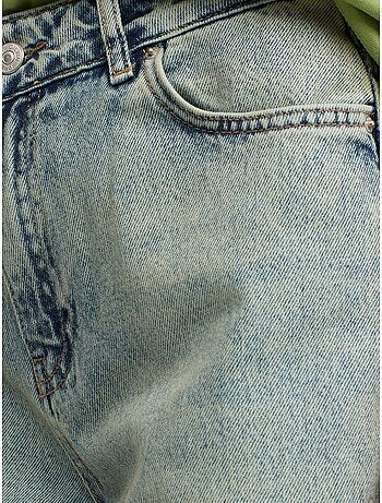 Jean en coton à taille basse et jambe droite dilvin