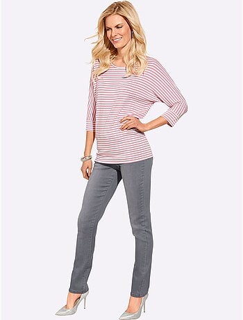 Jean en coton avec ceinture intégrée et poches fonctionnelles - Taille courte - Witt