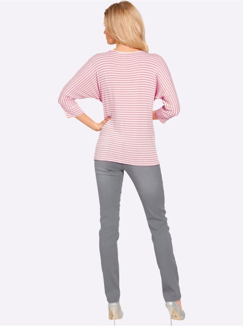 Jean en coton avec ceinture intégrée et poches confortables - Taille courte - Witt - Kiabi Jean en coton avec ceinture intégrée et poches confortables - Taille courte - Witt - Kiabi