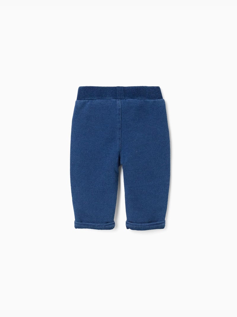 Jean en coton avec poches décoratives Bleu Bleu - Kiabi