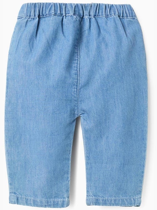 Jean en coton avec taille élastique - Kiabi